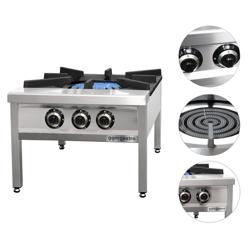 Grande marmite et réchaud de sol - 31 kW - 4 brûleurs
