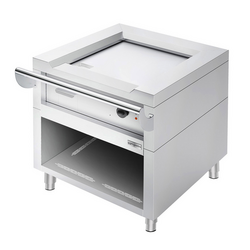 Elektromos Teppanyaki grill - 4,5kW - Sima sütőlap - Elülső sütés
