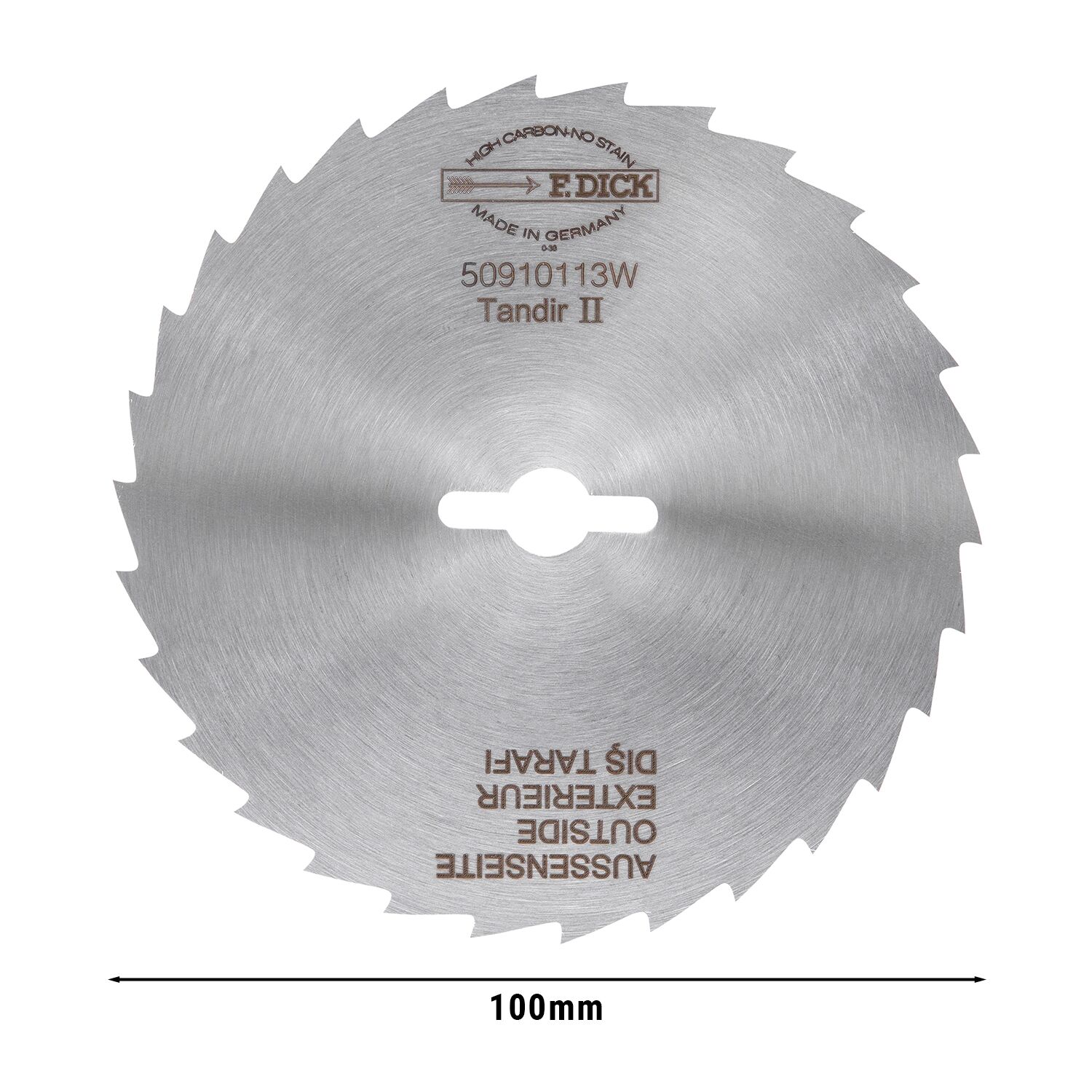 F. DICK® | Couteau de coupe - Ø100mm - dentelé