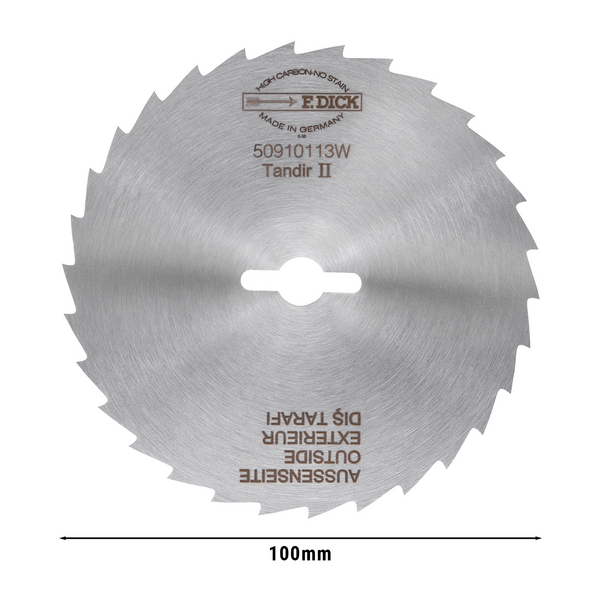F. DICK® | lamă de tăiere - Ø100mm - zimțată - pentru TANDIR II - 100mm