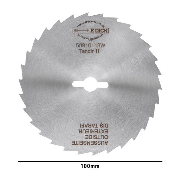 F. DICK® | Lâmina de corte - Ø100mm - serrilhada - para TANDIR II - 100mm