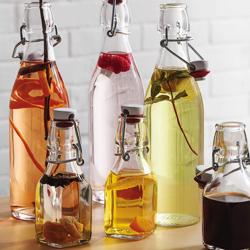 (12 unid) Garrafa de vidro Bormioli Rocco - Swing - com fecho mecânico - 250ml