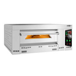 Gas pizza oven - 4x 34cm - Manual - incl. hood, base & castors