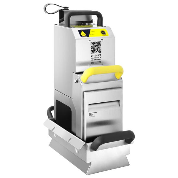 VITO | Tragbarer Frittierölfilter - 40 Liter/Minute - für max. 12 Liter Fritteusen