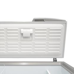 Vrieskist - 1504x700mm - 388 liter - RVS deksel - incl. scheidingswand
