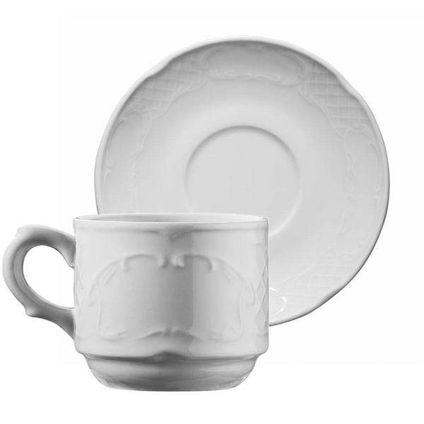 (12 peças) CLASICO - xícara de café / chá - 250 cc - incl. pires