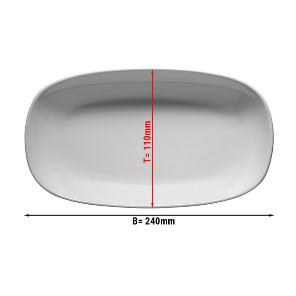  (24 adet) ENTITY - Tabak - oval - Uzunluk: 240 mm - Beyaz