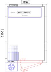 Aluminium basisrek - 1195x1800mm - Draagvermogen: 600 kg