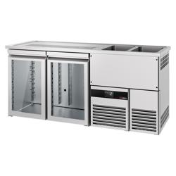منضدة البار PREMIUM - 1950x700mm - 2 أبواب زجاجية