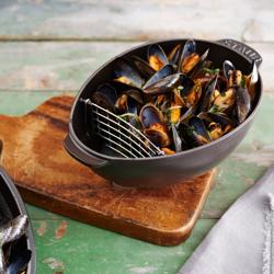 STAUB | SPECIALITIES - Pentola a conchiglia - ovale - 250 mm - Ghisa - Nero