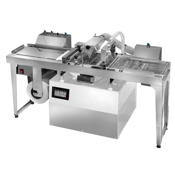 Commercial Countertop Chocolate Tempering Machine - 11kg - 1,1kW - with Dispensing Spout - incl. Work Shelf - Enrobing Area