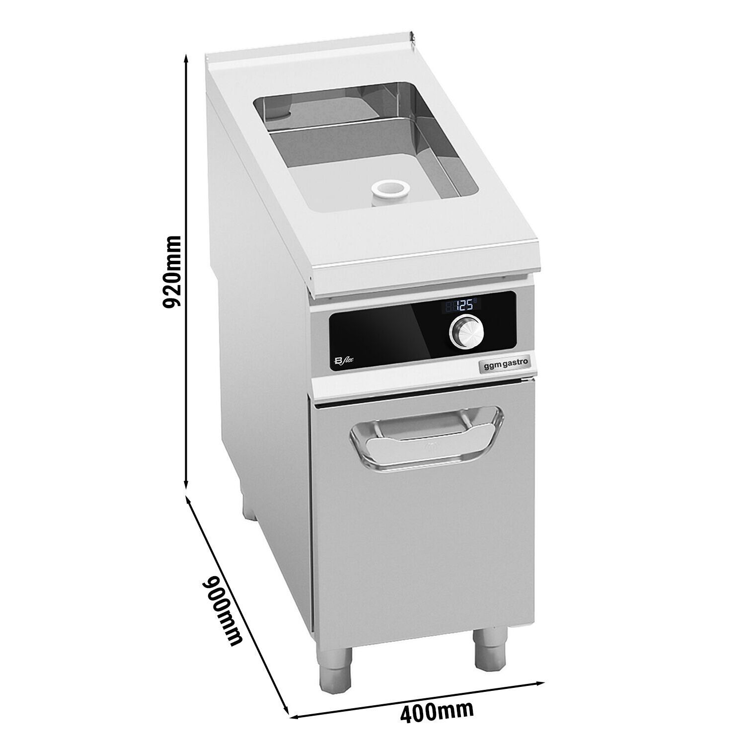 Braisière électrique professionnelle - 4,8kW - 11,5litres - 400mm - Bflex Digital