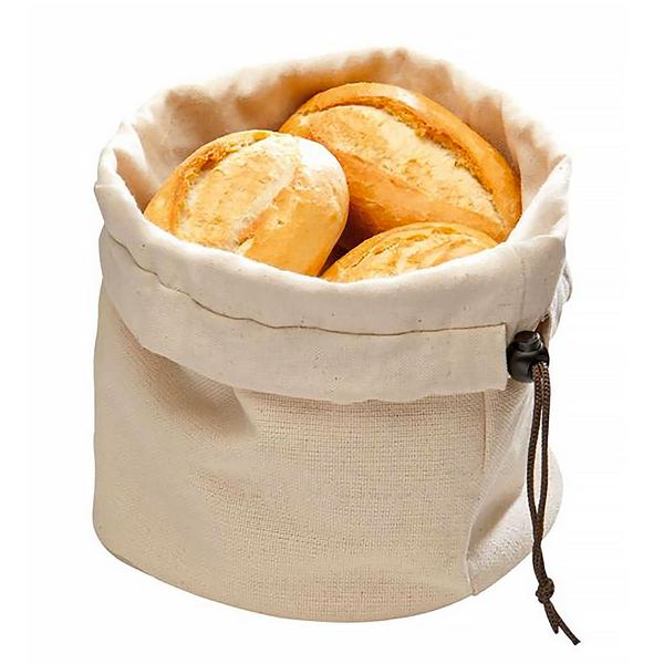 Saco térmico para pão com almofada térmica - 19 x 19 x 23 cm - Bege