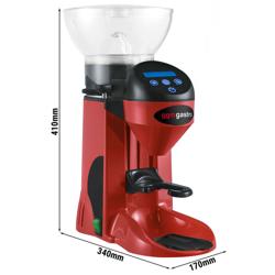 Kaffeemühle - 1kg - 77dB - Mit automatischer Dosierung - Rot