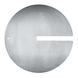 Plate for kebab skewers with slit - Ø 15 cm