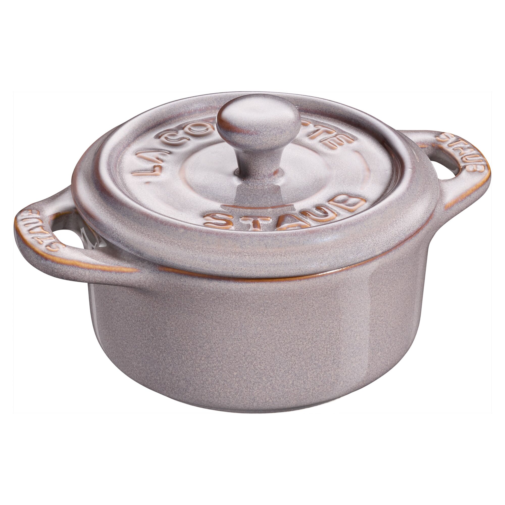 STAUB | CERAMIQUE - Mini cocotte - Ø 100 mm - Okrugli oblik - Keramika - Antikna siva boja