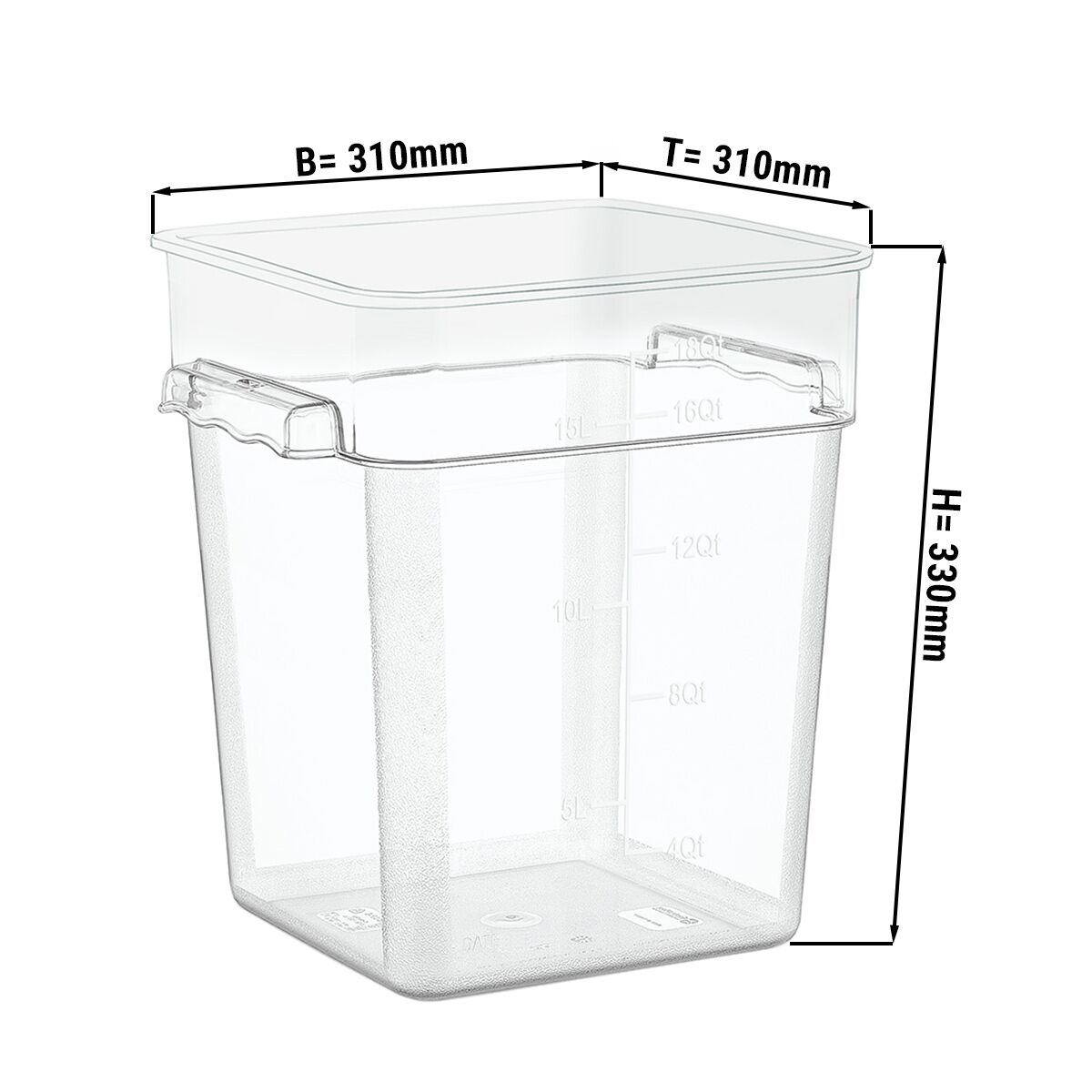 Bac alimentaire - 17,2 litres