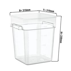 Voedselcontainer - Kunststof - hoogte: 318mm - 17,2 liter