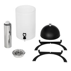 Melkdispenser - zwart - incl. lekbak