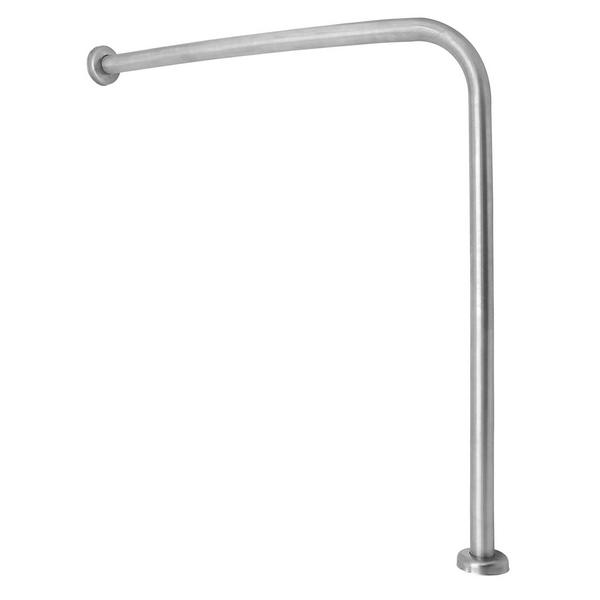 Barre d’appui coudée 90° - Acier inoxydable - Longueur: 700mm