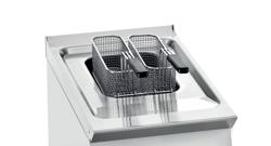 Pastamand LORENZO 600 - 100x477,3x(H)242,5mm - RVS | 1 bak | afgeronde hoeken | hittebestendige materialen - voor pastakokers - passend voor ENB363P - zonder teflon stekker