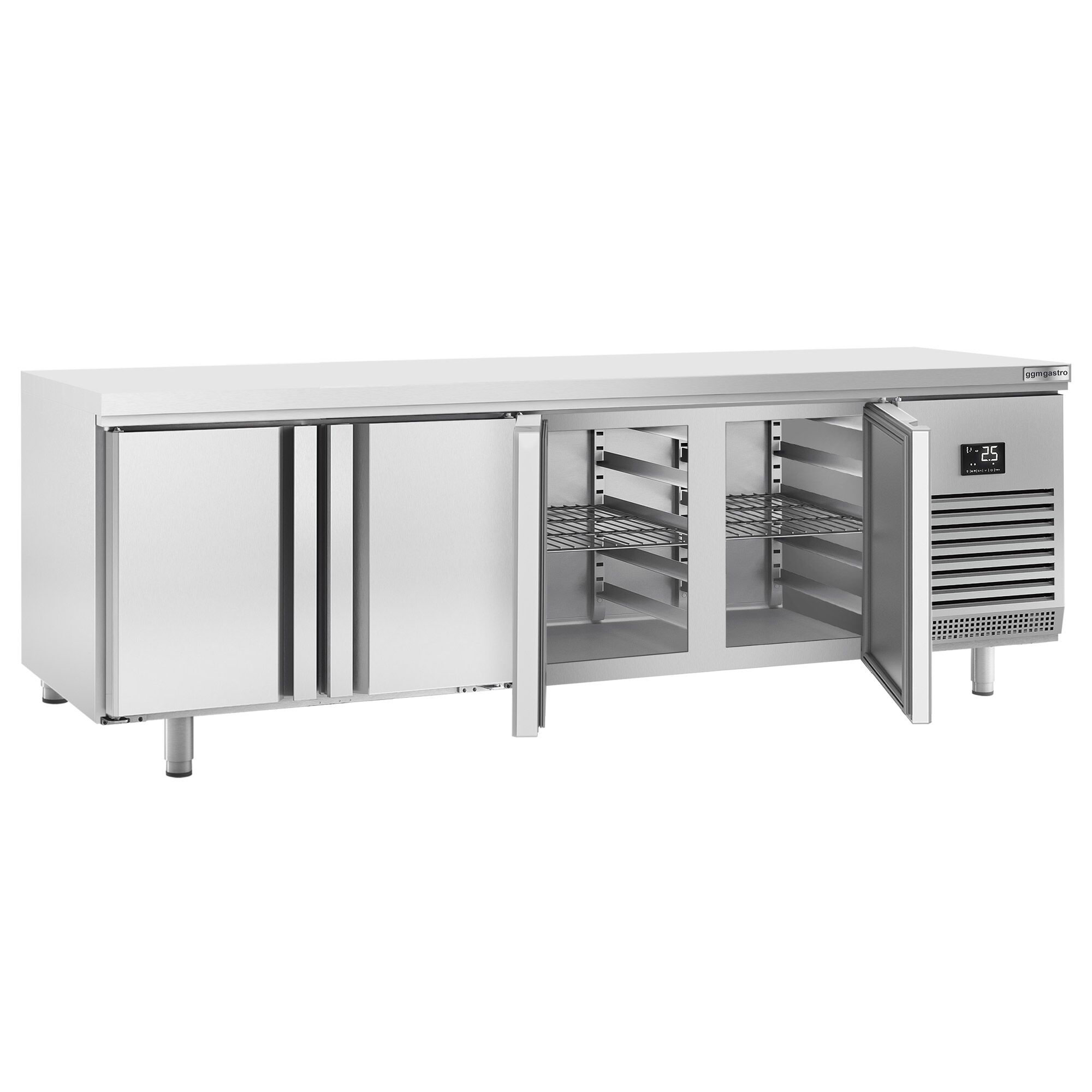Table réfrigérée de boulangerie PREMIUM PLUS - 2752x800 mm - avec 4 portes
