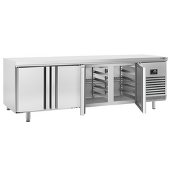 Bakkerij koelwerkbank PREMIUM PLUS - 2752x800mm - met 4 deuren