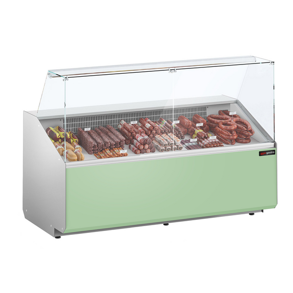 Refrigerated counter - 1900mm - Front panel light green