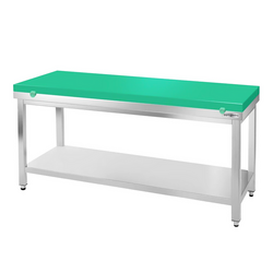 Munkaasztal PRÉMIUM - 1,6 m - Munkalap zöld 60 mm