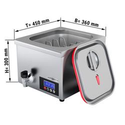 Cuiseur sous vide à bain-marie Professionnel - 16L - GN 2/3 - 500W - avec robinet de vidange et couvercle