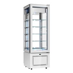 Panorama-koelvitrine - 324 liter - 600mm - 1 glazen deur - met 5 glazen plateaus - wit - NL