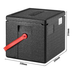 CAMBRO | CAM GOBOX® - GN 1/1 - نصف صندوق تحميل علوي مع حزام حمل باللون الأحمر