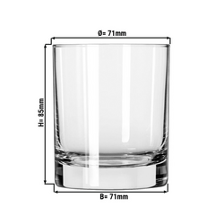 (12 stuks) Universeel drinkglas - CHICAGO - 207 ml - Transparant