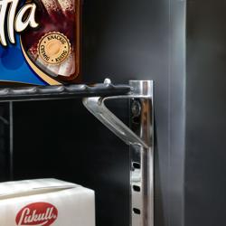 Mini-congélateur - 460 mm - avec 1 porte en verre et écran LCD 19 pouces intégré       