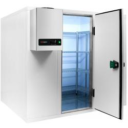 Cámara de refrigeración - 1,5 x 1,2 m - altura: 2,01 m - 2,6 m³ - incl. Unidad Refrigeradora de pared PLUS / Célula refrigerada