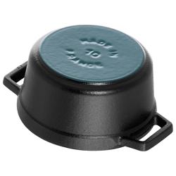 STAUB | Mini Cocotte Round Enamelled Cast Iron Casserole Dish – Ø10 cm – Black