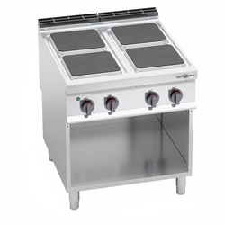 Cuisinière électrique - 14 kW - 4 plaques carrées