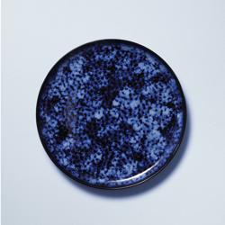 (4 szt.) BAMA BLUE - Talerz płytki - Steinzeug - Ø 270mm - Niebieski