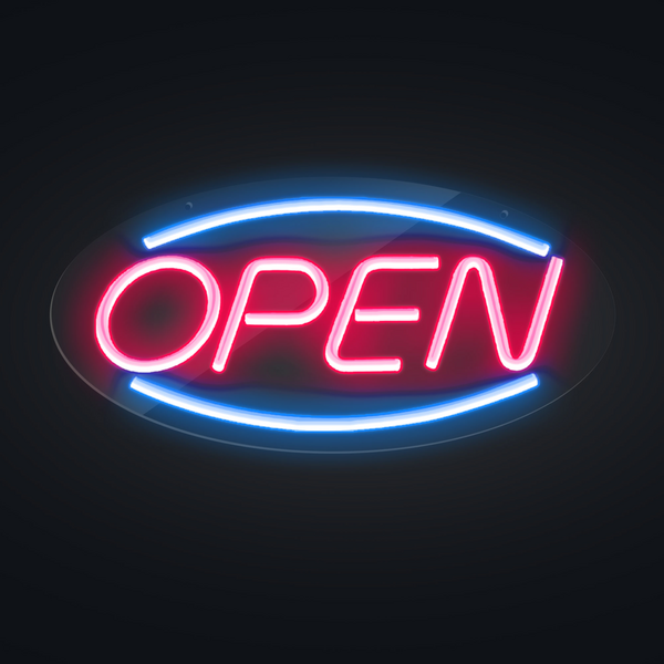 Panou luminos cu LED-uri - OPEN