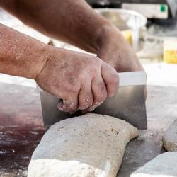 Spatulă pentru aluat - 120 x 85 mm - Alb