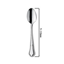 (12 Stück) Mocca-/ Teelöffel Vincenza - 115mm
