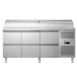 Přípravný chladicí stůl ECO - 1795x700 mm - 6 zásuvek - pro 8× GN 1/3