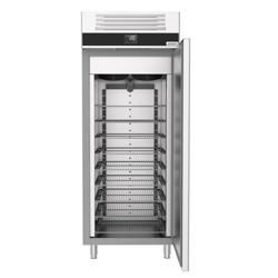 Armoire de conservation pour bacs à glace négative Inox AISI 304 PREMIUM - 650 L - avec 1 porte & 7 grilles de support - p.ex. pour 54× bacs 5L | 36× bacs 7L