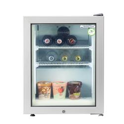 GASTRO-COOL | Minibar vriezer - 51 liter - 1 glazen deur - Zilver