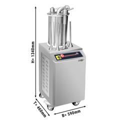 Commercial Hydraulic Sausage Filler - 26 Litres - 1.1 kW - Stainless Steel