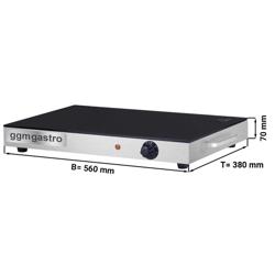 Warmhalteplatte mit Glas-Keramikfeld - 260 Watt - GN 1/1