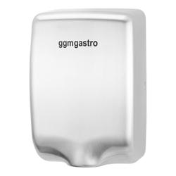 Handdroger met infraroodsensor & geluidsarm - RVS geborsteld