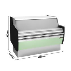 Pokladní stůl - 1310 mm - Přední panel světle modrý
