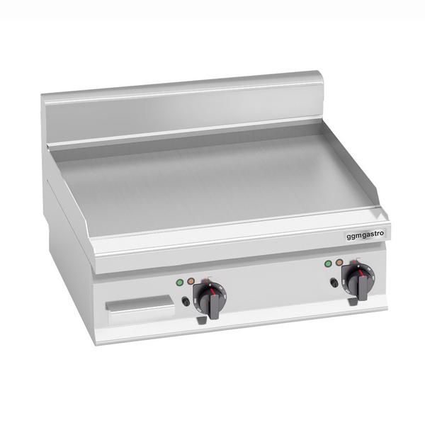 Elektrikli Pleyt Izgara - 8kW - Düz - Pişirme Yüzeyi: 596x430mm