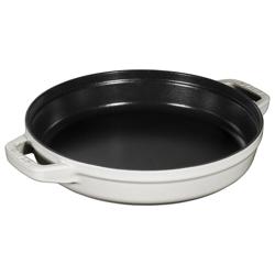 STAUB | STACKABLE SET - طقم طناجر طبخ - قطعتين - قطر 240 مم - حديد زهر - أبيض الكمأ